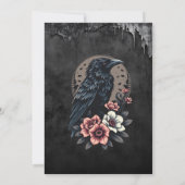 雄壮な黒いカラス 招待状 (裏面)