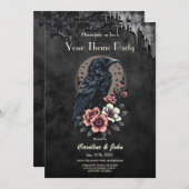 雄壮な黒いカラス 招待状 (正面/裏面)