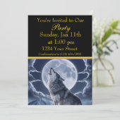 雄大なオオカミの雪山頂 招待状 (スタンド正面)