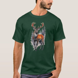雄大なオジロジカ Tシャツ