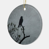 雄大なカラス セラミックオーナメント (左)