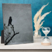 雄大なカラス フォトプラーク (側面)