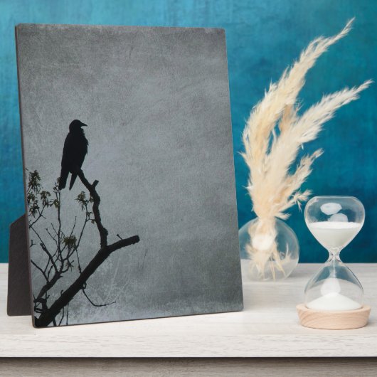 雄大なカラス フォトプラーク (側面)