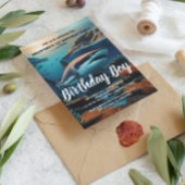 雄大なサメ 海洋の深みを滑走する ポストカード