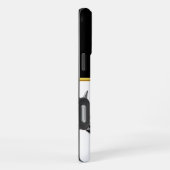 雄大なバイソンのクローズアップ iPhoneケース (右側面)