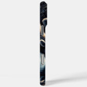 雄大なバッファローが宇宙の夜の不思議を映し出す Case-Mate iPhoneケース (裏面 / 右)