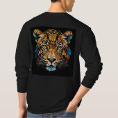 雄大なヒョウの顔 Tシャツ (裏面)