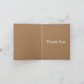 雄大なプレーリービザン - 野生で自由に サンキューカード (内部)