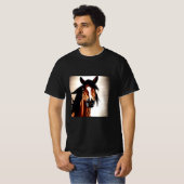雄大なムスタング - 自由の精神 Tシャツ (正面フル)
