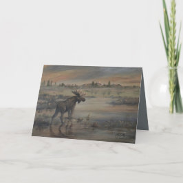 雄大なムース 5" x 7" カード