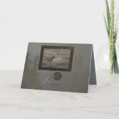 雄大なムース 5" x 7" カード (裏面)