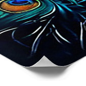 雄大な孔雀 ポスター (角)