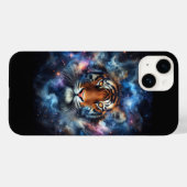 雄大な宇宙ネビュラタイガー - 銀河スペースファンタジー Case-Mate iPhoneケース (裏面 (横))