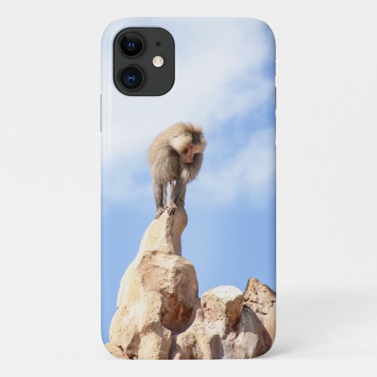 雄大な山頂のマンドリル Case-Mate iPhoneケース (裏面)