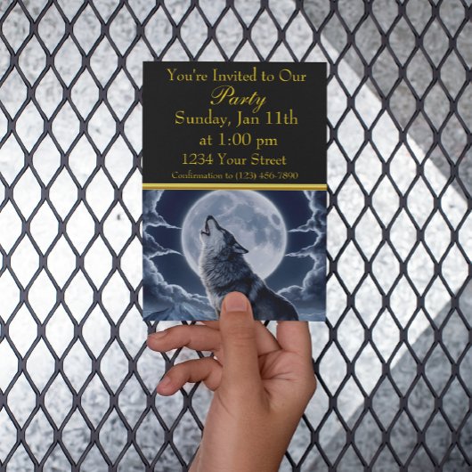 雄大な狼　雪の峰を超えて 招待状