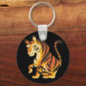 雄大な虎 キーホルダー (正面)