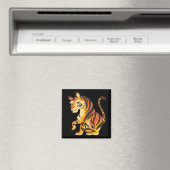 雄大な虎 マグネット (インサイチュ (食洗機))