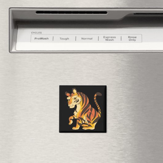 雄大な虎 マグネット (インサイチュ (食洗機))