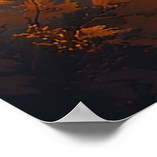 雄大な赤馬 ポスター (角)