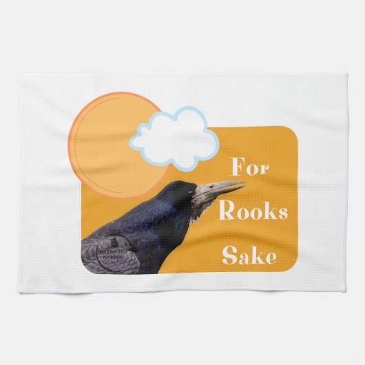 雄大な鳥への献上品 – ルークス酒のために キッチンタオル (横)