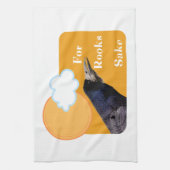 雄大な鳥への献上品 – ルークス酒のために キッチンタオル (縦)