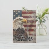 雄大な鷹と国旗 - 自由の精神 (スタンド正面)