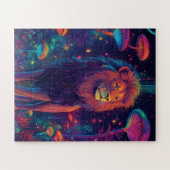 雄大に立っている獅子 ジグソーパズル (横)