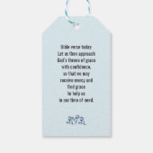 雄弁な沈黙は穏やかな装飾の芸術を引用 ギフトタグ (裏面)