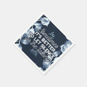 雄弁な沈黙は穏やかな装飾の芸術を引用 スタンダードカクテルナプキン (角)