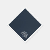 雄弁な沈黙は穏やかな装飾の芸術を引用 スタンダードカクテルナプキン (角)