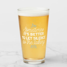 雄弁な沈黙は穏やかな装飾の芸術を引用 タンブラーグラス