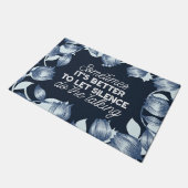 雄弁な沈黙は穏やかな装飾の芸術を引用 ドアマット (アングル)