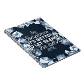 雄弁な沈黙は穏やかな装飾の芸術を引用 ノートブック (右側)