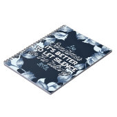 雄弁な沈黙は穏やかな装飾の芸術を引用 ノートブック (左側)