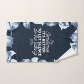 雄弁な沈黙は穏やかな装飾の芸術を引用 バスタオルセット (ハンドタオル)