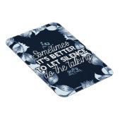 雄弁な沈黙は穏やかな装飾の芸術を引用 マグネット (右側)