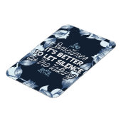 雄弁な沈黙は穏やかな装飾の芸術を引用 マグネット (左側)