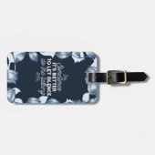 雄弁な沈黙は穏やかな装飾の芸術を引用 ラゲッジタグ (正面横)