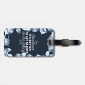 雄弁な沈黙は穏やかな装飾の芸術を引用 ラゲッジタグ (裏面横)