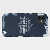雄弁な沈黙は穏やかな装飾の芸術を引用 Case-Mate iPhoneケース (裏面(横))