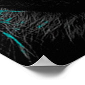 雄怒獅子の捕食肉食動物 ポスター (角)