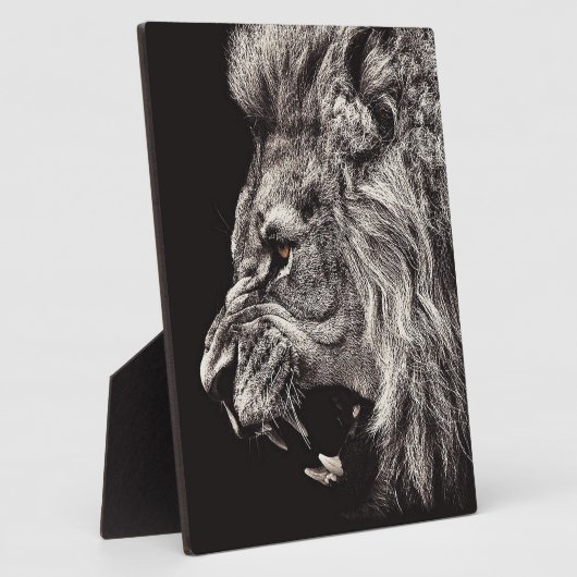 雄怒獅子 フォトプラーク (側面)