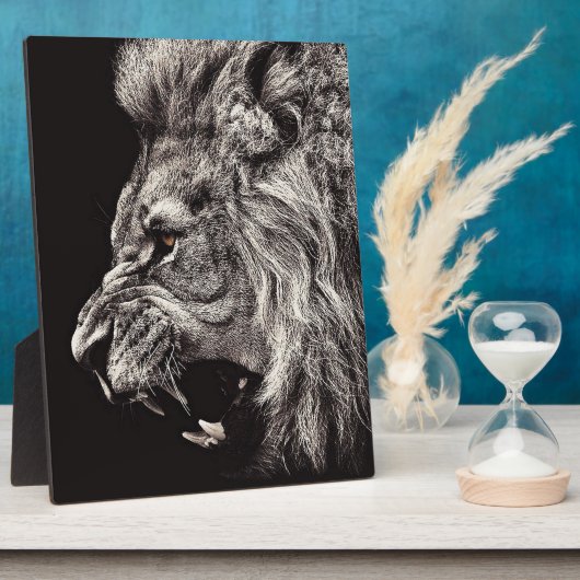 雄怒獅子 フォトプラーク (側面)
