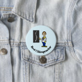 雄最高のカイロプラクターまたは背骨ドクターボタン 缶バッジ (インサイチュ)