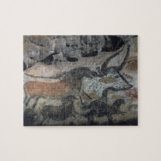 雄牛および馬、c.17000の絵画を紀元前に揺すって下さい(カリフォルニア ジグソーパズル (横)