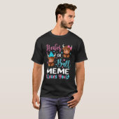 雄牛か雌牛の面白画像があなたを愛してる ハイランド牛好き Tシャツ (正面フル)