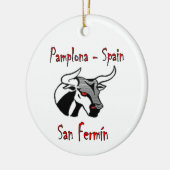 雄牛との操業 セラミックオーナメント (左)