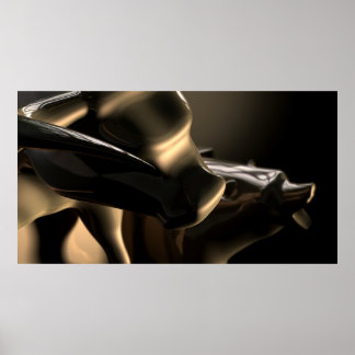 雄牛とクマの市場像 ポスター