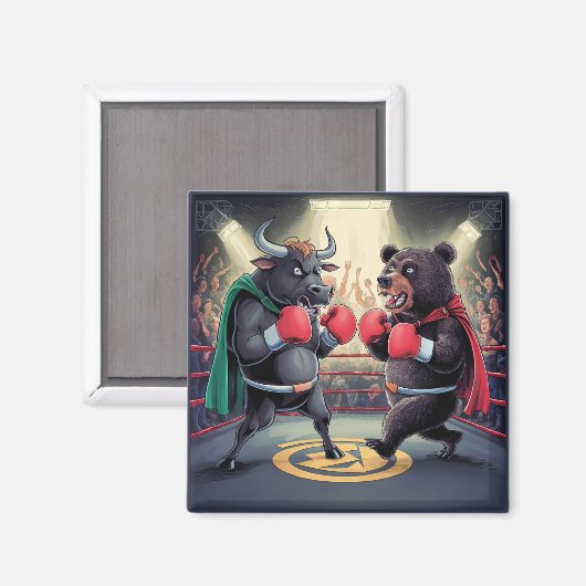 雄牛とクマ マグネット (正面/裏面)