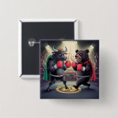 雄牛とクマ 缶バッジ (正面&裏面)